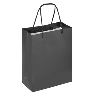 Boutique Shopping Bags Black - Laminated (Large) [Min. Order Qty: 100 Bags]