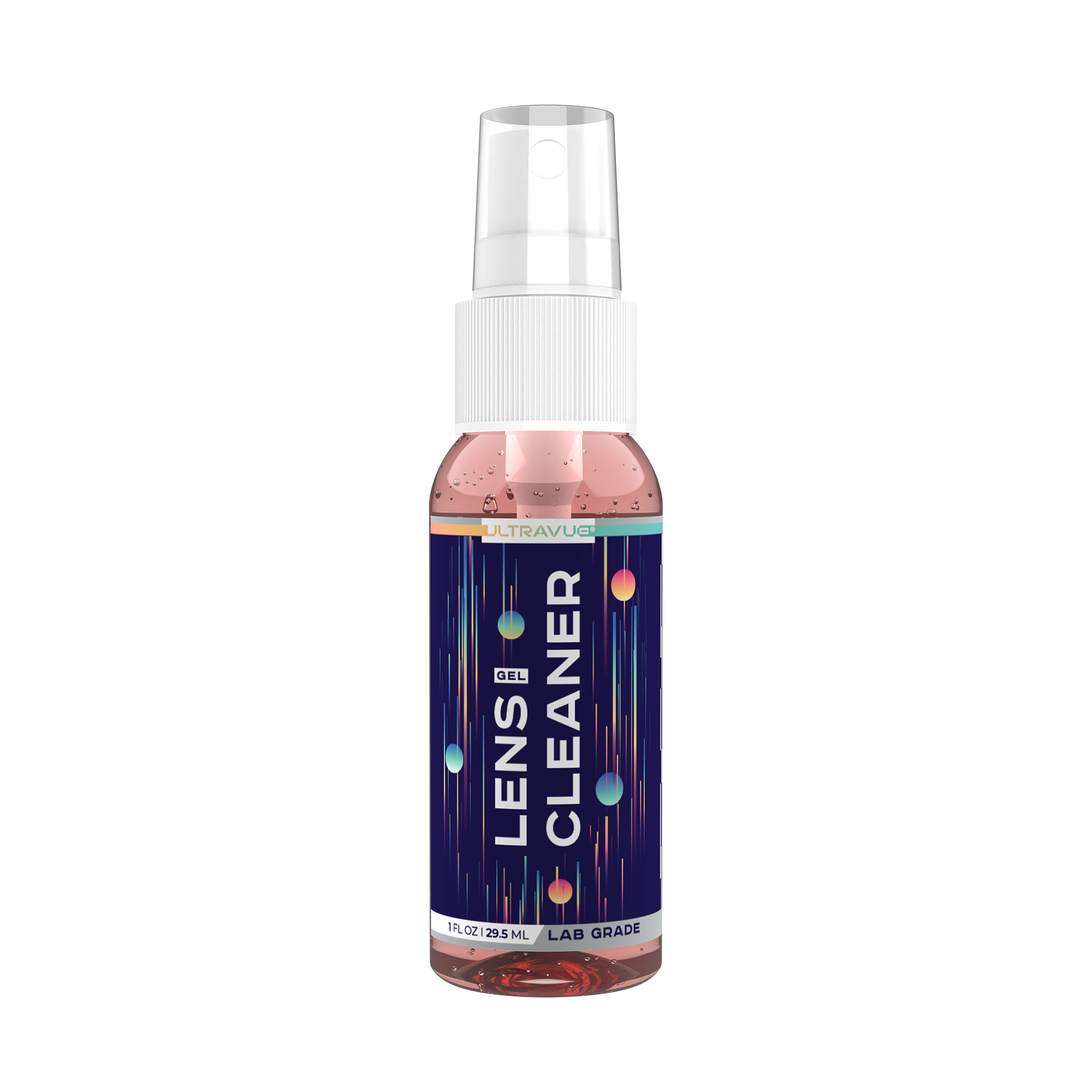 Pink 1 oz. UltraVue™ Gel Lens Cleaner