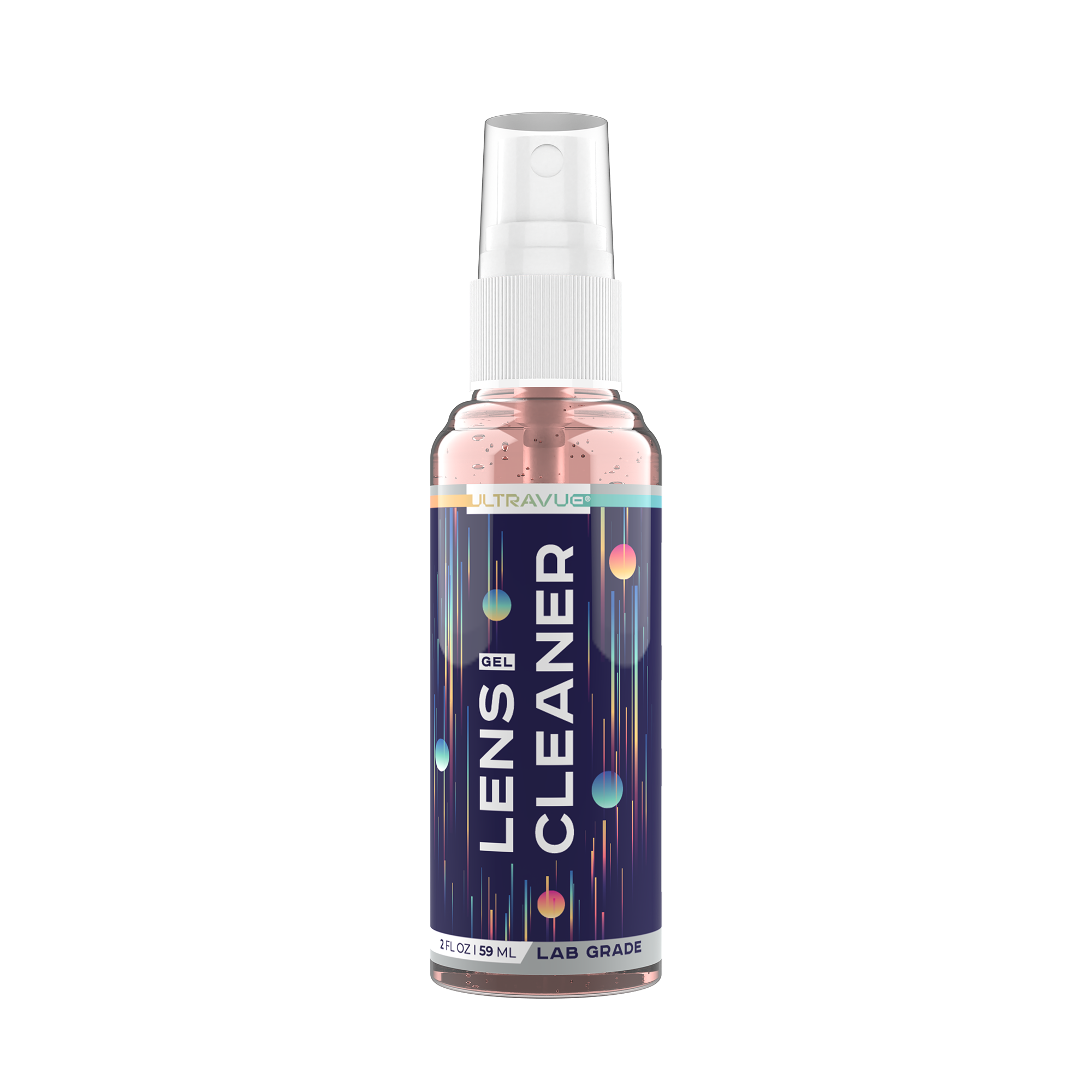 Pink 2 oz. UltraVue™ Gel Lens Cleaner