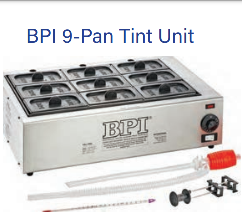 BPI - 9 PAN TINT UNIT/CHEM PAC