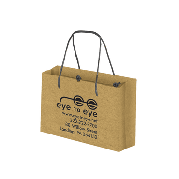 Boutique Imprinted Eco-Friendly Shopping Bags - Kraft (Small) [Min. Order Qty: 500]