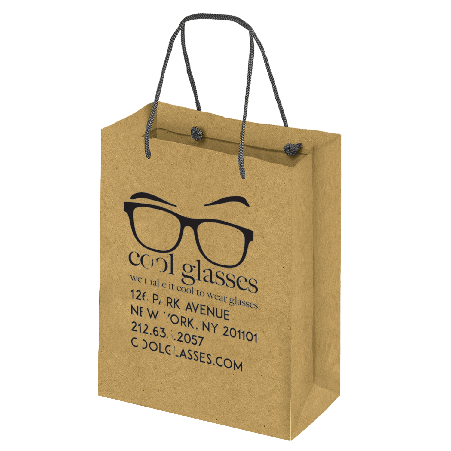 Boutique imprinted Eco-Friendly Shopping Bags - Kraft (Large) [Min. Order Qty: 500]