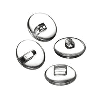 Polycarbonate "M" Pad Nose Pads - Round & Oval - Snap & Screw - 9mm