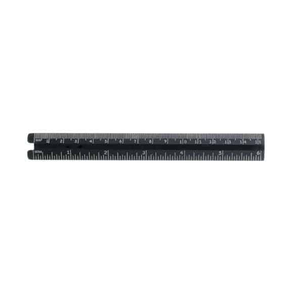 6" Black PD Ruler