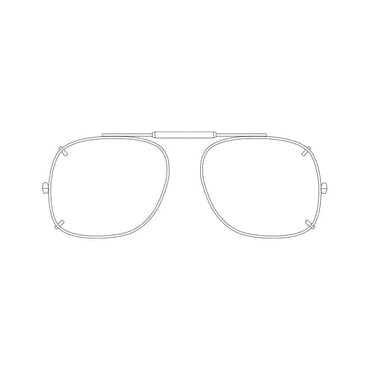 Visionaries® Square Mirrored Clip-Ons