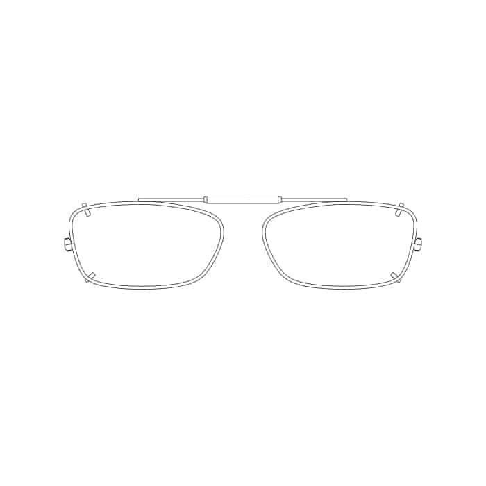 Visionaries® MDX Rectangle Clip-Ons