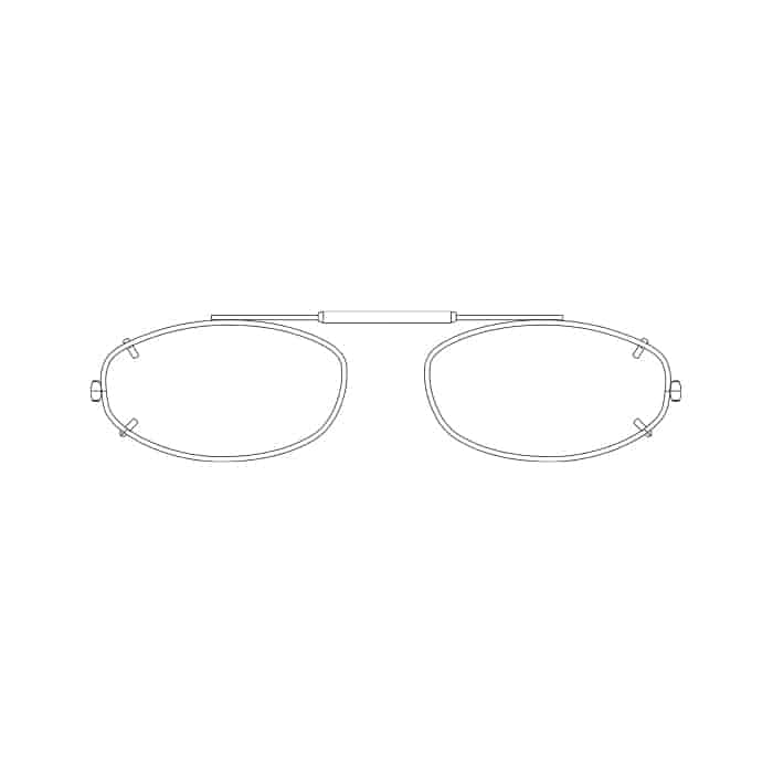 Visionaries® Mod Oval Mirrored Clip-Ons