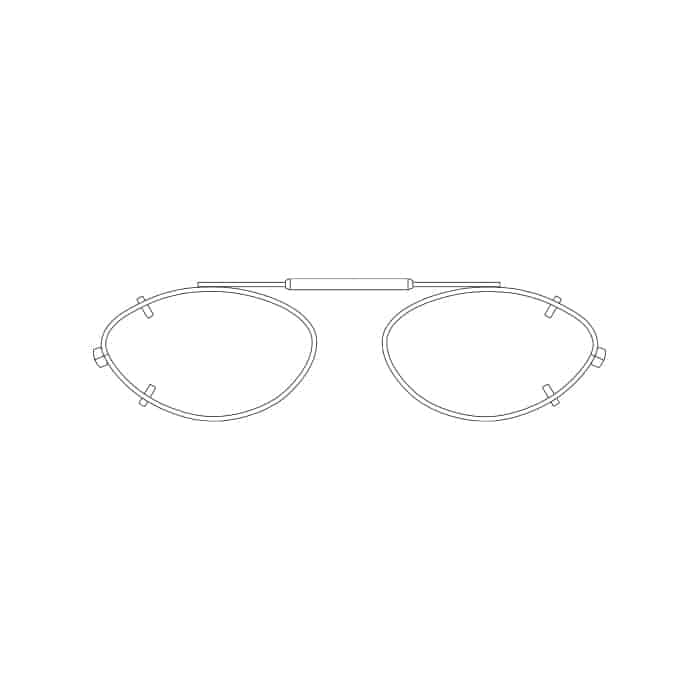 Visionaries® Cat Eye Mirrored Clip-Ons