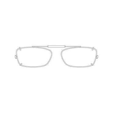 Visionaries® Rimless MDX Rectangle Clip-Ons